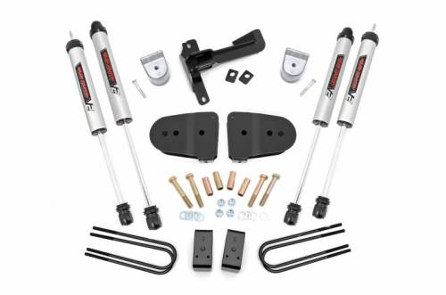 Rough Country - 43470 | Rough Country 3 Inch Suspension Lift Kit With Spacers For Ford F-250 Super Duty | 2023-2023 | V2 Monotube Shocks