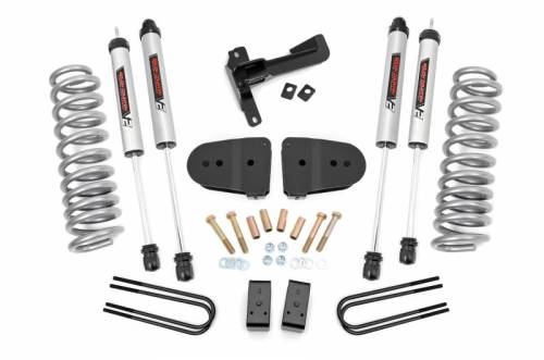 Rough Country - 43670 | Rough Country 3 Inch Suspension Lift Kit With Springs For Ford F-250 Super Duty | 2023-2023 | V2 Monotube Shocks