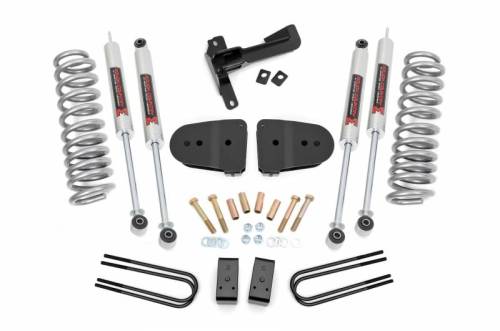 Rough Country - 43640 | Rough Country 3 Inch Suspension Lift Kit With Springs For Ford F-250 Super Duty | 2023-2023 | M1 Monotube Shocks