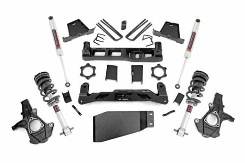 Rough Country - 23640 | Rough Country 6 Inch Lift Kit For Chevrolet Silverado / GMC Sierra 1500 4WD | 2007-2013 | M1 Struts, M1 Rear Shocks