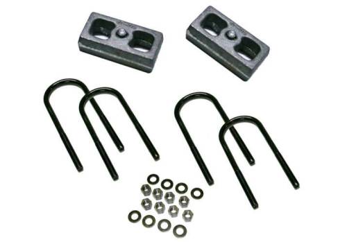 SuperLift - 9316 | Superlift 1.5 inch Block Kit (1999-2010 F250, F350 Super Duty 4WD with 3 7/8 Inch Axle Tube With Top Mount Overloads)