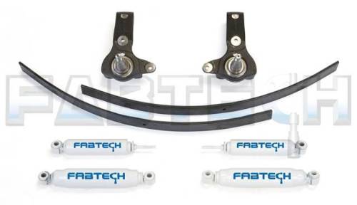 Fabtech Motorsports - 1995-2004 Toyota Tacoma 5 Lug 2WD 3 Inch Spindle System with Performance Shocks