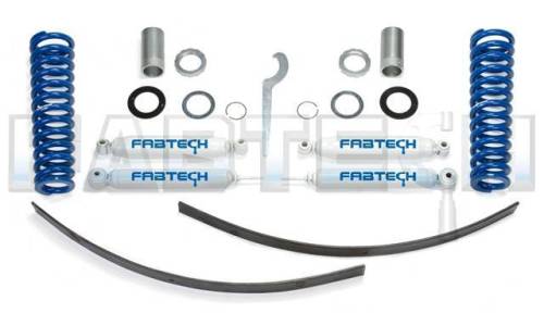 Fabtech Motorsports - 1995-2004 Toyota Tacoma Pre Runner 6Lug Models 2/4WD 0-3.5 Inch Basic Adj Coilovers System with Performance Rear Shocks