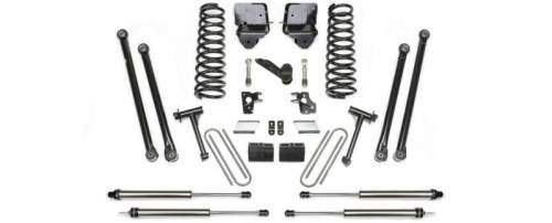 Fabtech Motorsports - 2003-2005 Dodge 2500 4WD with Diesel & Auto 6 Inch Longarm Kit with Coils & Black Dirt logic Shocks