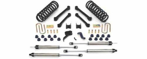 Fabtech Motorsports - 2003-2008 Dodge 2500/3500 4WD Diesel Only 4.5 Inch Performance System with Black Dirt logic Shocks