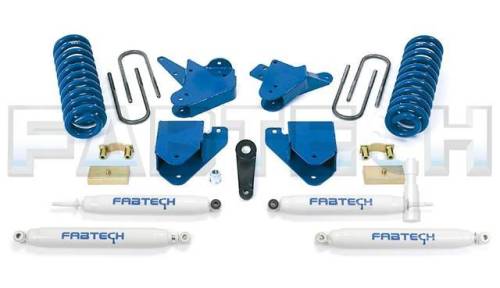 Fabtech Motorsports - 2005-2007 Ford F250 2WD V10 or Diesel 6 Inch Basic System with Performance Shocks