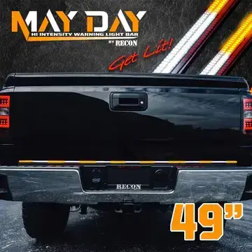 Recon Truck Accessories - 26415MD | Recon 49" May Day High Intensity Warning Light Bar