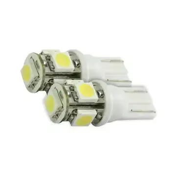 Recon Truck Accessories - 264201AM | Recon 194/168 Wedge Style 360 Degree 5 LED Bulbs in Amber