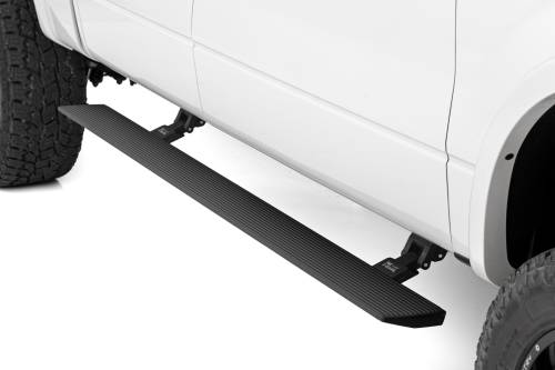 Rough Country - PSR71529 | Rough Country Power Retractable Running Boards With LED Lights (2009-2014 F150 2WD/4WD | Crew Cab)