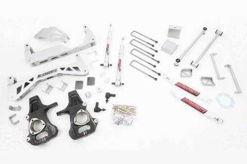 McGaughys Suspension Parts - 50780 | McGaughys 7 to 9 Inch  Lift Kit 2014-2018 GM Truck 1500 2WD STAMPED STEEL or ALUMINUM factory control arms only