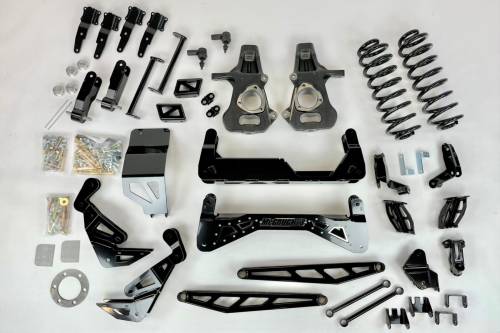 McGaughys Suspension Parts - 50804 | McGaughys 7 inch Lift Kit 2014-2018 GM SUV 1500 2WD Auto Leveling