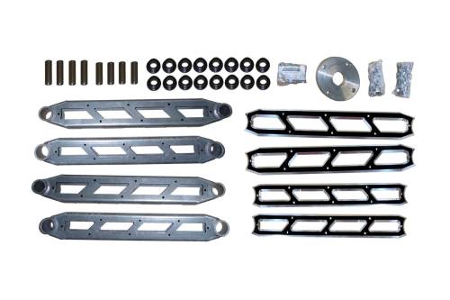 McGaughys Suspension Parts - 51211 | McGaughys Rear Boxed 4-Link w/Black Billet Face Plates 2014-2023 Dodge Ram 2500