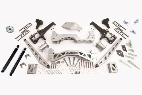 McGaughys Suspension Parts - 57050 | MsGaughys 6.5 Inch Premium Silver Lift Kit for 2009-2014 Ford F-150 (4WD)