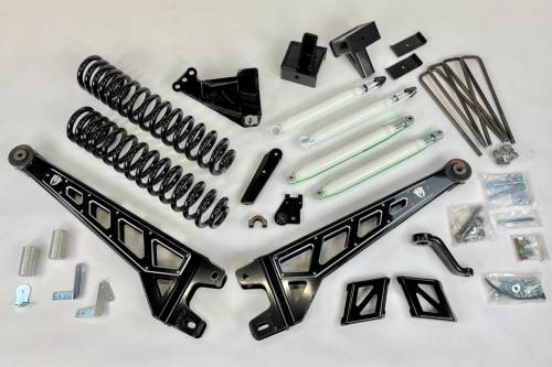 McGaughys Suspension Parts - 57290 | McGaughys 6 Inch Lift Kit S/S Black 2017-2022 Ford F250 4WD