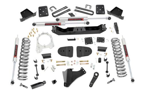 Rough Country - 43840 | Rough Country 6 Inch Lift Kit For Ford F-250/F-350 Super Duty 4WD | 2023-2023 | 3.5 Inch Axle Diameter, With Factory Rear Springs, No Front Driveshaft, M1 Shocks