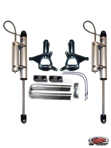 CST Suspension - CSK-G1-3 | CST Suspension 3.5 to 5.5 Inch Spindle Stage 3 Suspension System (2007-2018 Silverado, Sierra 1500 2WD | OE Cast Steel Control Arms)