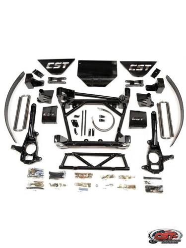 CST Suspension - CSK-G16-1 | CST Suspension 8 to 10 Inch Stage 1 Suspension System with Block & Add A Leaf (2011-2019 Silverado, Sierra 2500 HD, 3500 HD 2WD/4WD)