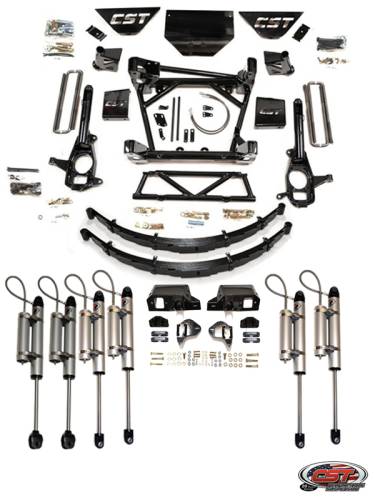 CST Suspension - CSK-G16-17 | CST Suspension 8 to 10 Inch Stage 6 Suspension System with Rear Leafs (2011-2019 Silverado, Sierra 2500 HD, 3500 HD 2WD/4WD)