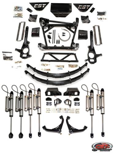 CST Suspension - CSK-G16-18 | CST Suspension 8 to 10 Inch Stage 7 Suspension System with Rear Leafs (2011-2019 Silverado, Sierra 2500 HD, 3500 HD 2WD/4WD)