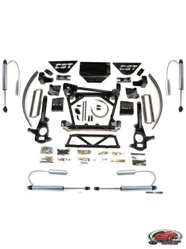 CST Suspension - CSK-G16-4 | CST Suspension 8 to 10 Inch Stage 4 Suspension System with Block & Add A Leaf (2011-2019 Silverado, Sierra 2500 HD, 3500 HD 2WD/4WD)