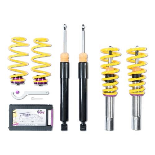 KW Suspension - 18010090 | KW Suspension V2 Comfort Coilover Kit For Audi Q5 (8R) & SQ5 (8R) | 2009-2017 | Vehicles Without Electronic Damping