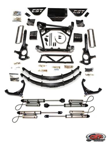 CST Suspension - CSK-G16-16BJ | CST Suspension 8 to 10 Inch Stage 5 Suspension System  with Rear Leafs & Ball Joint Upper Control Arms (2011-2019 Silverado, Sierra 2500 HD, 3500 HD 2WD/4WD)