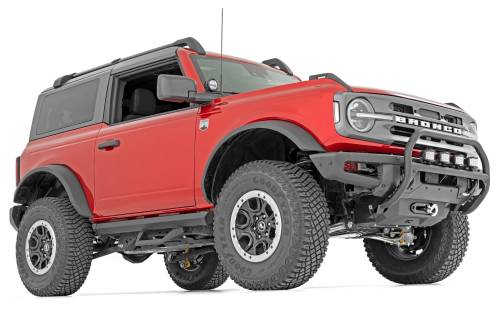 Rough Country - 51081 | Rough Country SRX2 Adjustable Aluminum Step (2021-2024 Bronco 4WD | 2 Door)