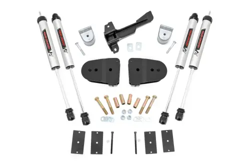 Rough Country - 44270 | Rough Country 3 Inch Lift Kit For Tremor Ford F-250 / F-350 Super Duty 4WD (2023-2024) | V2 Monotube Shocks