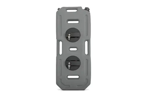 Rough Country - 99064A | Rough Country Flat Fluid Containers with Lockable Mount | 20 Liter | Gray