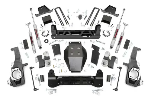 Rough Country - 10130A | Rough Country 7 Inch Lift Kit For Chevrolet Silverado / GMC Sierra 2500 HD | 2020-2024 | Premium N3 Shocks