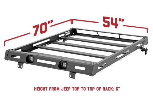 Rough Country - 10605 | Jeep Roof Rack System (07-18 JK)