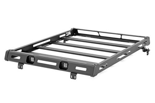 Rough Country - 10615 | Rough Country Roof Rack | WITH LED Lights (2007-2018 Wrangler JK 4WD)