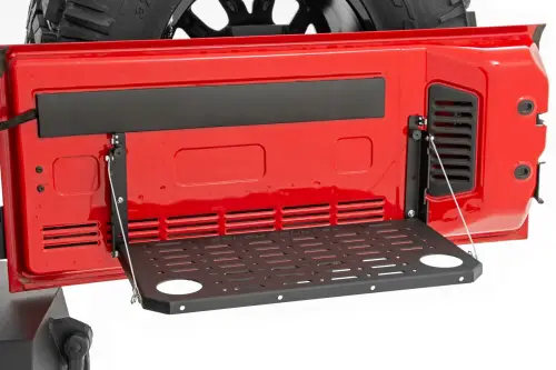 Rough Country - 10630 | Rough Country Tailgate Table Flip Down For Ford Bronco (2021-2023 / Jeep Wrangler JK/ JL Unlimited (2007-2018)