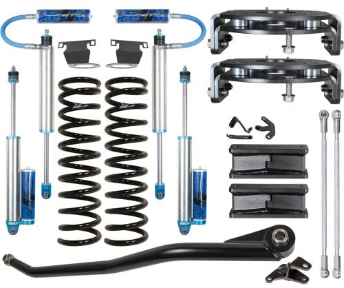 Carli Suspension - CS-DPT25-LVL-1419-D-AR | Carli Suspension Carli Tuned King 2.5" Remote Reservoir Shocks 2.5" Lift Pintop System For Dodge Ram 2500 4WD | 2014-2022 | Diesel, Air Ride Only