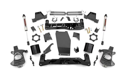 Rough Country - 22675 | 6in GM Suspension Lift Kit w/V2 Monotube (14-18 1500 PU 4WD | Cast Steel)