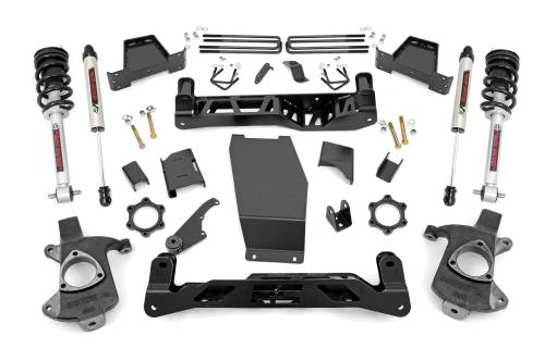 Rough Country - 22672 | 6in GM Suspension Lift Kit w/ N3 Sruts and V2 Monotube (14-18 1500 PU 4WD | Cast Steel)