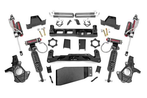 Rough Country - 26450 | 7.5 Inch GM Suspension Lift Kit w/ Vertex Coilovers, Vertex Reservoir Shocks