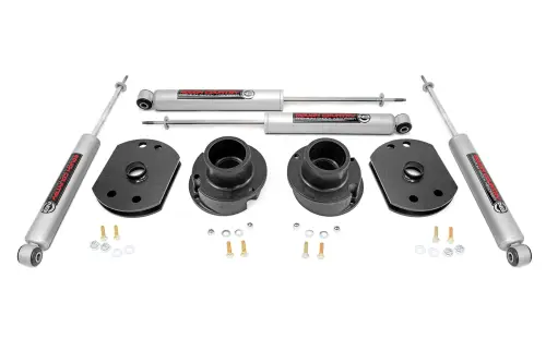 Rough Country - 30230 | Rough Country 2.5 Inch Lift Kit For Ram 2500 4WD | 2014-2023 | Premium N3 Shocks