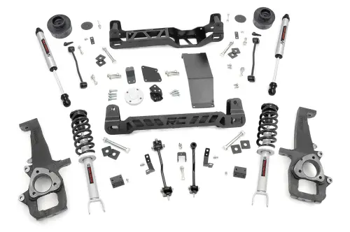 Rough Country - 33371 | Rough Country 4 Inch Lift Kit For Ram 1500 (2012-2018) / 1500 Classic (2019-2023) 4WD | Lifted N3 Struts, V2 Monotube Shocks