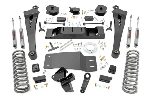 Rough Country - 36030 | Rough Country 5 Inch Lift Kit For Diesel Ram 2500 4WD | 2019-2023 | Standard Rate Coil Springs (Front), Standard Non-AISIN Transmission, Premium N3 Shocks