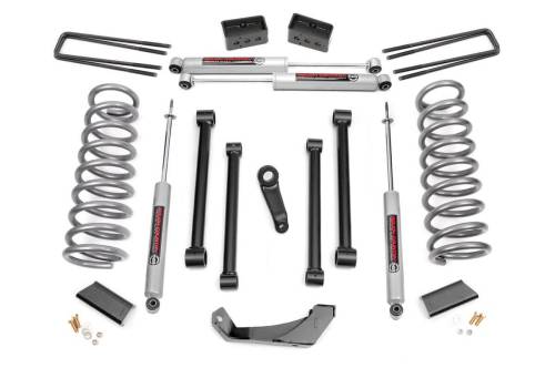 Rough Country - 371.20 | Rough Country 5 Inch Lift Kit For Dodge 1500 4WD Kit | 1994-1999 | Premium N3 Shocks