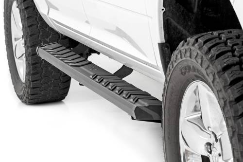 Rough Country - 41003 | Rough Country BA2 Running Board Side Step Bars (2009-2018 Ram 1500 2WD/4WD | 2010-024 Ram 2500, 3500 2WD/4WD | Crew Cab)