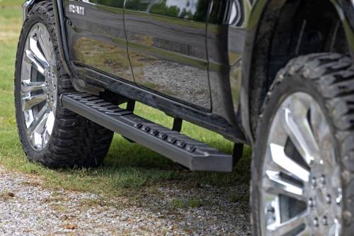 Rough Country - 41004 | Rough Country BA2 Running Board Side Step Bars (2019-2025 Ram 1500 2WD/4WD | 2021-2024 Ram 1500 TRX AWD | Crew Cab)