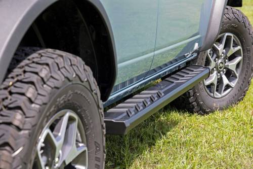 Rough Country - 41007 | Rough Country BA2 Running Board Side Step Bars (2021-2024 Bronco 4WD | 4 Door)