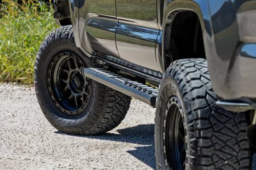 Rough Country - 41009 | Rough Country BA2 Running Board Side Step Bars (2005-2023 Tacoma 2WD/4WD| Double Cab)