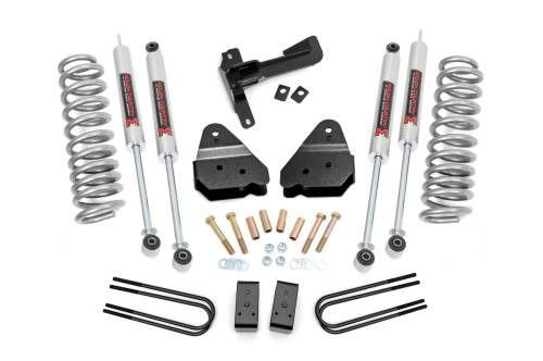 Rough Country - 50242 | Rough Country 3 Inch Lift Kit With Coil Springs For Ford F-250 Super Duty 4WD | 2017-2022 | Gas, M1 Shocks