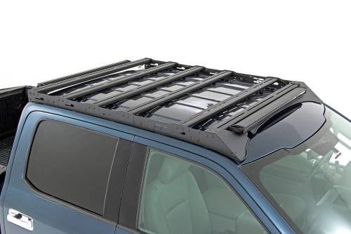 Rough Country - 51021 | Rough Country Roof Rack | WITH Front Facing LED Lights (2015-2018 F150 2WD/4WD)