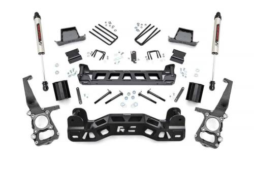 Rough Country - 57371 | 6 Inch Ford Suspension Lift Kit w/ V2 Monotube Shocks