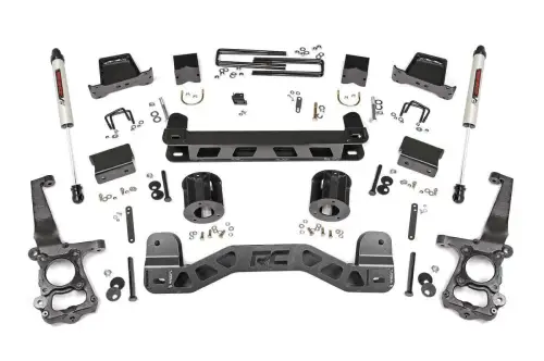 Rough Country - 57370 | 6 Inch Ford Suspension Lift Kit w/ V2 Monotube Shocks