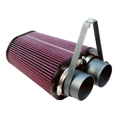 S&B Filters - 75-2503 | S&B Filters Cold Air Intake (1988-1995 Bronco, F150, F250, F350) Cotton Cleanable Red